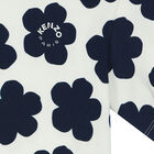 تيشيرت بنات بطبعة الزهور باللون العاجى, 1, hi-res